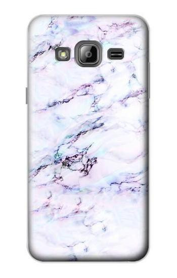 S3215 Seamless Pink Marble Etui Coque Housse pour Samsung Galaxy J3 (2016)