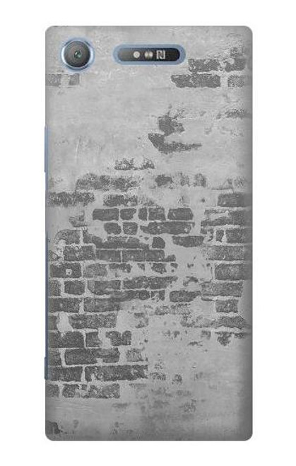 S3093 Old Brick Wall Etui Coque Housse pour Sony Xperia XZ1