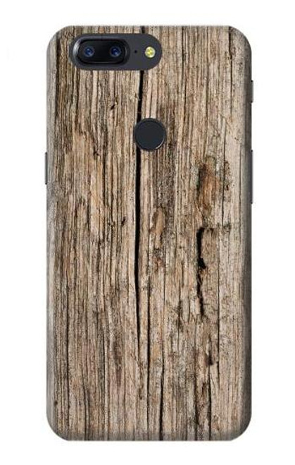 S0600 Wood Graphic Printed Etui Coque Housse pour OnePlus 5T
