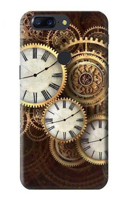 S3172 Gold Clock Live Etui Coque Housse pour OnePlus 5T