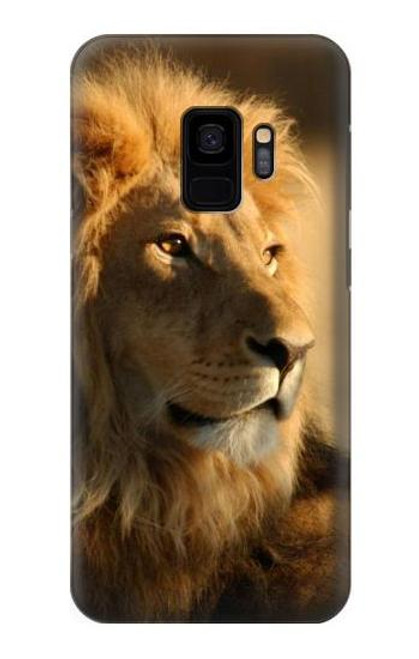 S1046 Lion King of Forest Etui Coque Housse pour Samsung Galaxy S9