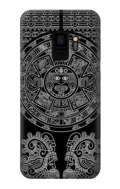 S1838 Mayan Pattern Etui Coque Housse pour Samsung Galaxy S9