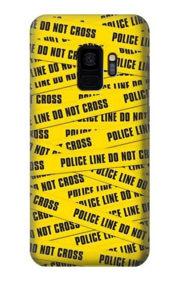 S2088 Police Line Do Not Cross Etui Coque Housse pour Samsung Galaxy S9