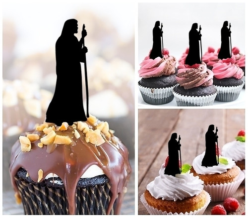 TA0477 Jesus Cupcake Toppers Acrylique De Mariage Joyeux anniversaire pour Gâteau Partie Décoration 10 Pièces