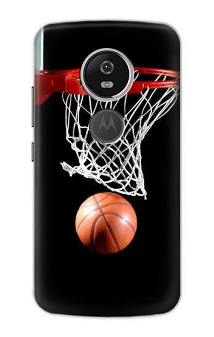 S0066 Basketball Etui Coque Housse pour Motorola Moto E5 Plus