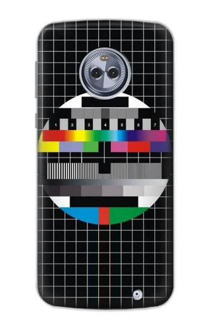 S1501 No Signal Television Etui Coque Housse pour Motorola Moto X4
