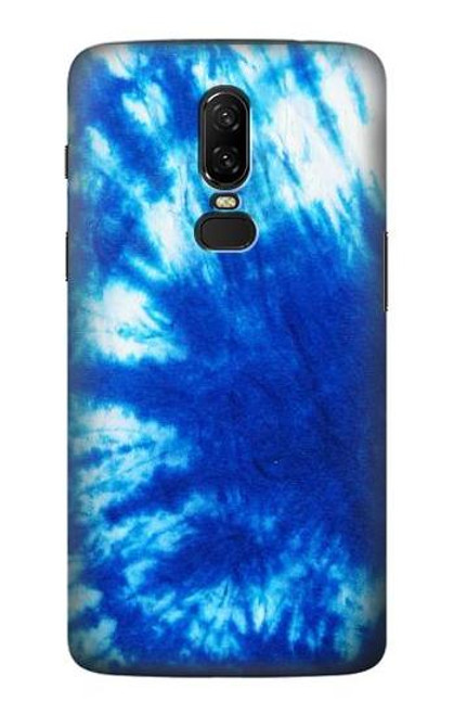 S1869 Tie Dye Blue Etui Coque Housse pour OnePlus 6