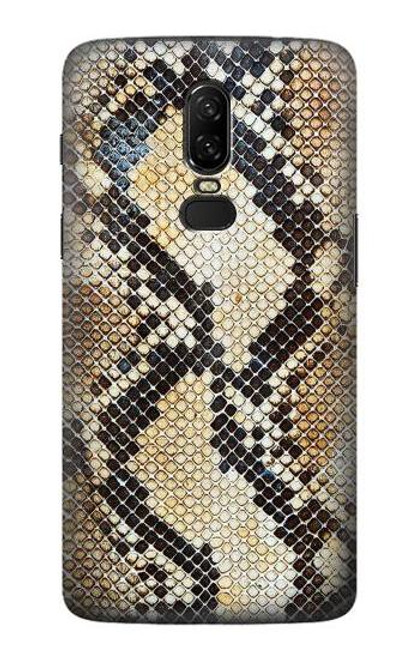 S2703 Snake Skin Texture Graphic Printed Etui Coque Housse pour OnePlus 6