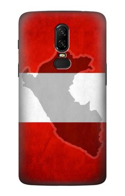 S3018 Peru Flag Etui Coque Housse pour OnePlus 6