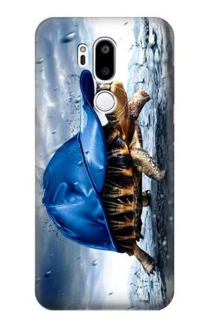 S0084 Turtle in the Rain Etui Coque Housse pour LG G7 ThinQ