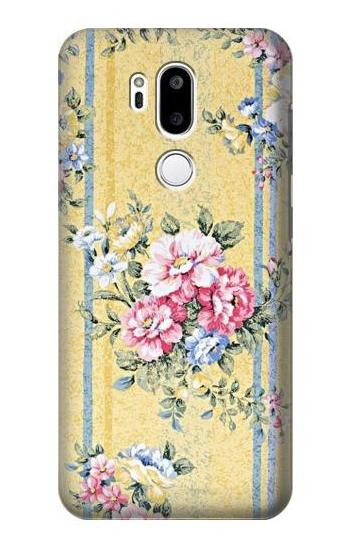 S2229 Vintage Flowers Etui Coque Housse pour LG G7 ThinQ
