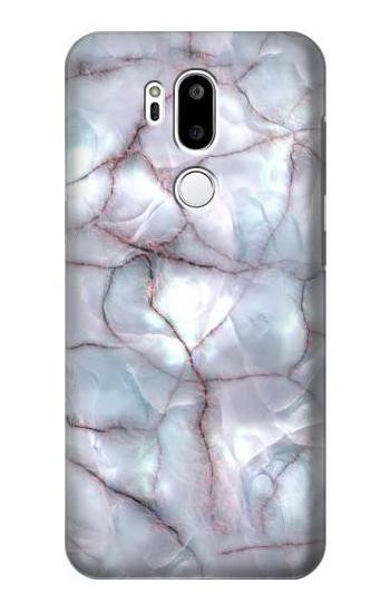 S2316 Dark Blue Marble Texture Graphic Print Etui Coque Housse pour LG G7 ThinQ