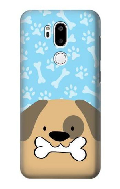S2669 Cute Dog Paws Bones Cartoon Etui Coque Housse pour LG G7 ThinQ
