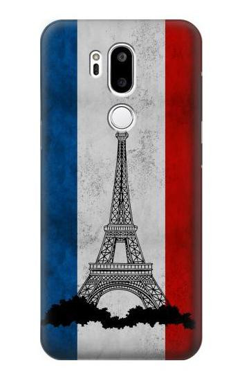 S2859 Vintage France Flag Eiffel Tower Etui Coque Housse pour LG G7 ThinQ