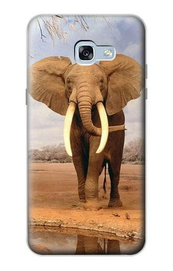 S0310 African Elephant Etui Coque Housse pour Samsung Galaxy A5 (2017)