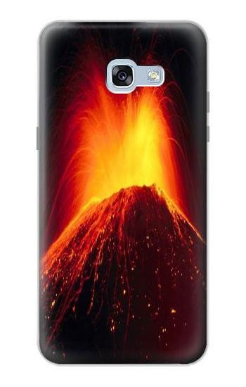 S0745 Volcano Lava Etui Coque Housse pour Samsung Galaxy A5 (2017)