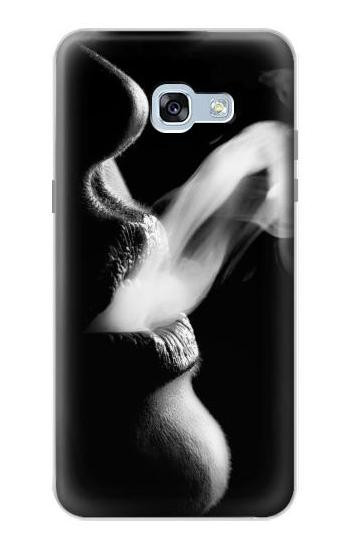 S0917 Sexy Lip Girl Smoking Etui Coque Housse pour Samsung Galaxy A5 (2017)