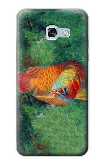 S1157 Red Arowana Fish Etui Coque Housse pour Samsung Galaxy A5 (2017)