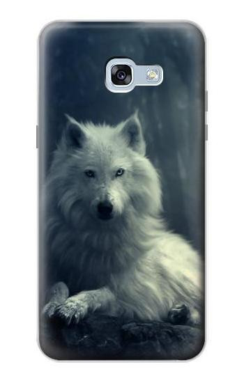 S1516 White Wolf Etui Coque Housse pour Samsung Galaxy A5 (2017)