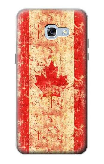 S1603 Canada Flag Old Vintage Etui Coque Housse pour Samsung Galaxy A5 (2017)