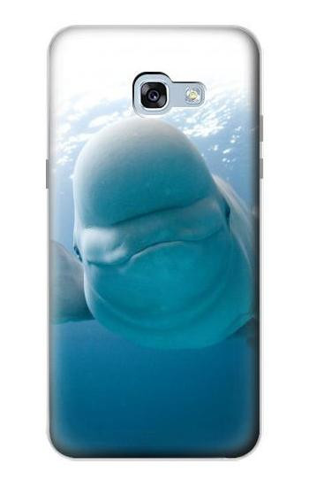 S1801 Beluga Whale Smile Whale Etui Coque Housse pour Samsung Galaxy A5 (2017)