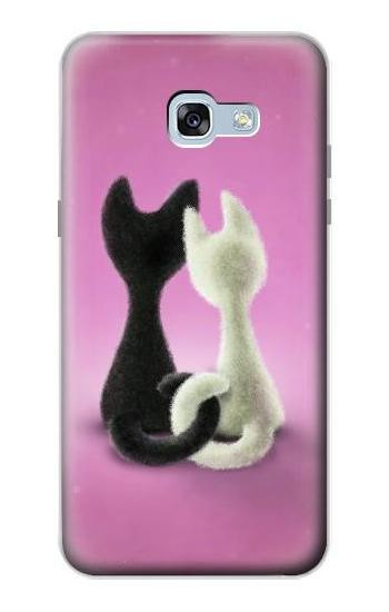 S1832 Love Cat Etui Coque Housse pour Samsung Galaxy A5 (2017)