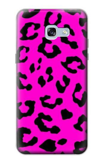S1850 Pink Leopard Pattern Etui Coque Housse pour Samsung Galaxy A5 (2017)