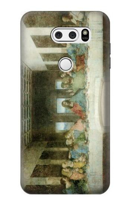 S0173 Leonardo DaVinci The Last Supper Etui Coque Housse pour LG V30, LG V30 Plus, LG V30S ThinQ, LG V35, LG V35 ThinQ