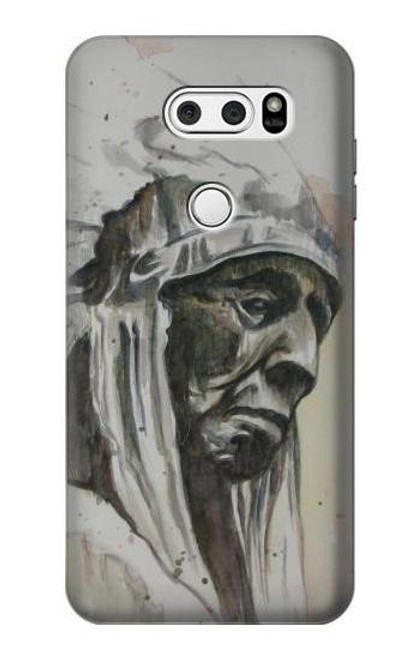 S0792 Indian Chief Etui Coque Housse pour LG V30, LG V30 Plus, LG V30S ThinQ, LG V35, LG V35 ThinQ