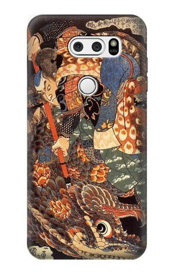 S0914 Ronin Miyamoto Musashi Etui Coque Housse pour LG V30, LG V30 Plus, LG V30S ThinQ, LG V35, LG V35 ThinQ