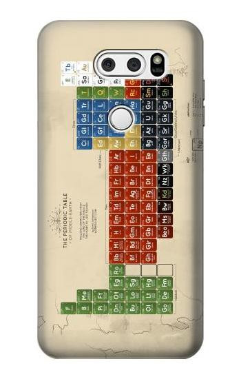 S1695 The Periodic Table of Middle Earth Etui Coque Housse pour LG V30, LG V30 Plus, LG V30S ThinQ, LG V35, LG V35 ThinQ