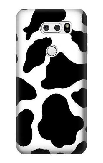 S2096 Seamless Cow Pattern Etui Coque Housse pour LG V30, LG V30 Plus, LG V30S ThinQ, LG V35, LG V35 ThinQ