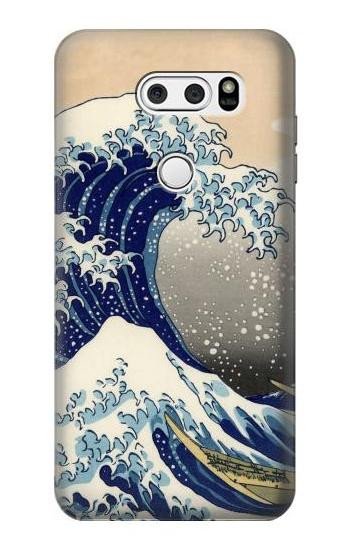 S2389 Hokusai The Great Wave off Kanagawa Etui Coque Housse pour LG V30, LG V30 Plus, LG V30S ThinQ, LG V35, LG V35 ThinQ