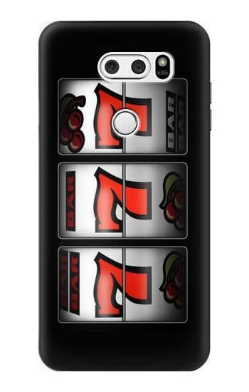 S2406 Slot Machine Lucky 777 Etui Coque Housse pour LG V30, LG V30 Plus, LG V30S ThinQ, LG V35, LG V35 ThinQ