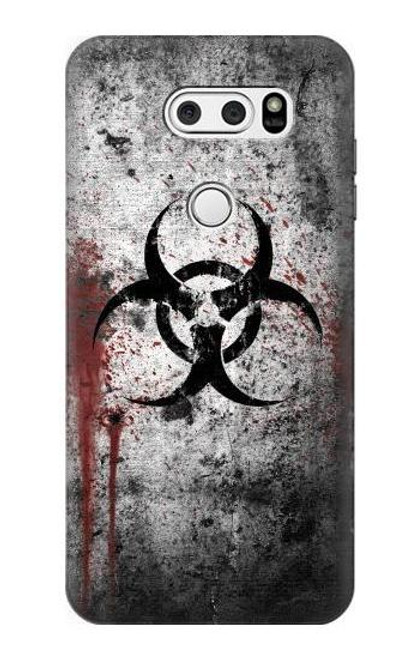 S2440 Biohazards Biological Hazard Etui Coque Housse pour LG V30, LG V30 Plus, LG V30S ThinQ, LG V35, LG V35 ThinQ