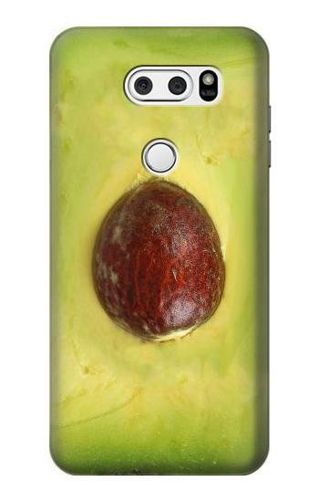 S2552 Avocado Fruit Etui Coque Housse pour LG V30, LG V30 Plus, LG V30S ThinQ, LG V35, LG V35 ThinQ