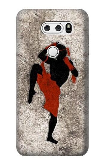 S2634 Muay Thai Kickboxing Martial Art Etui Coque Housse pour LG V30, LG V30 Plus, LG V30S ThinQ, LG V35, LG V35 ThinQ
