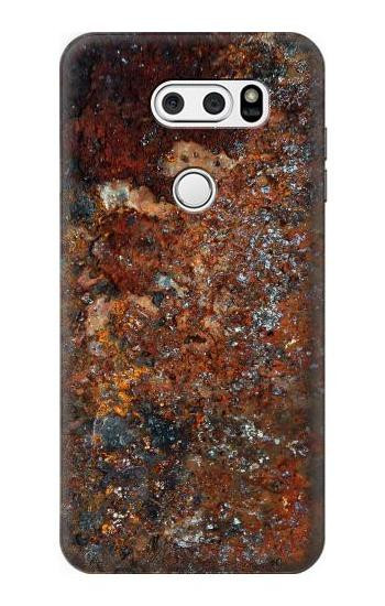 S2714 Rust Steel Texture Graphic Printed Etui Coque Housse pour LG V30, LG V30 Plus, LG V30S ThinQ, LG V35, LG V35 ThinQ