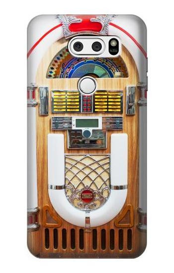 S2853 Jukebox Music Playing Device Etui Coque Housse pour LG V30, LG V30 Plus, LG V30S ThinQ, LG V35, LG V35 ThinQ