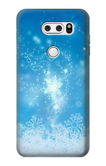 S2923 Frozen Snow Spell Magic Etui Coque Housse pour LG V30, LG V30 Plus, LG V30S ThinQ, LG V35, LG V35 ThinQ