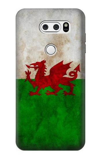 S2976 Wales Football Soccer Euro 2016 Flag Etui Coque Housse pour LG V30, LG V30 Plus, LG V30S ThinQ, LG V35, LG V35 ThinQ