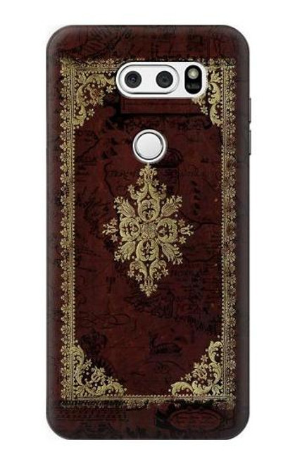S3014 Vintage Map Book Cover Etui Coque Housse pour LG V30, LG V30 Plus, LG V30S ThinQ, LG V35, LG V35 ThinQ