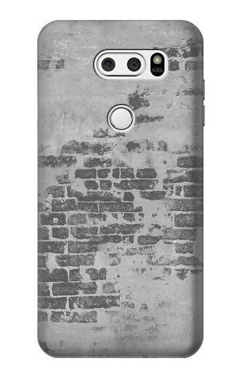 S3093 Old Brick Wall Etui Coque Housse pour LG V30, LG V30 Plus, LG V30S ThinQ, LG V35, LG V35 ThinQ