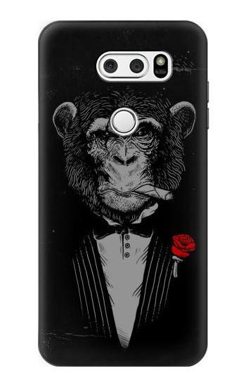 S3167 Funny Monkey God Father Etui Coque Housse pour LG V30, LG V30 Plus, LG V30S ThinQ, LG V35, LG V35 ThinQ