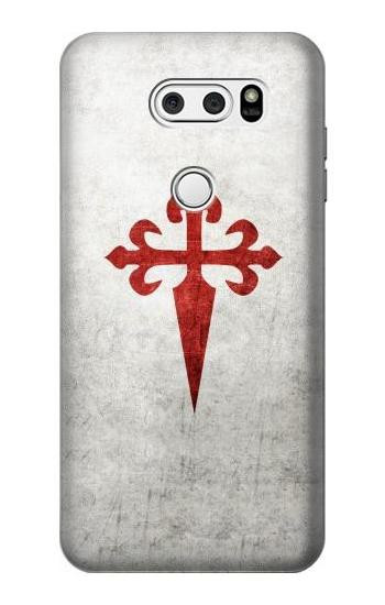 S3200 Order of Santiago Cross of Saint James Etui Coque Housse pour LG V30, LG V30 Plus, LG V30S ThinQ, LG V35, LG V35 ThinQ