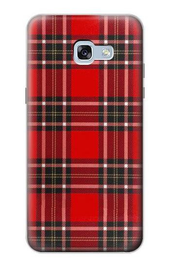 S2374 Tartan Red Pattern Etui Coque Housse pour Samsung Galaxy A5 (2017)