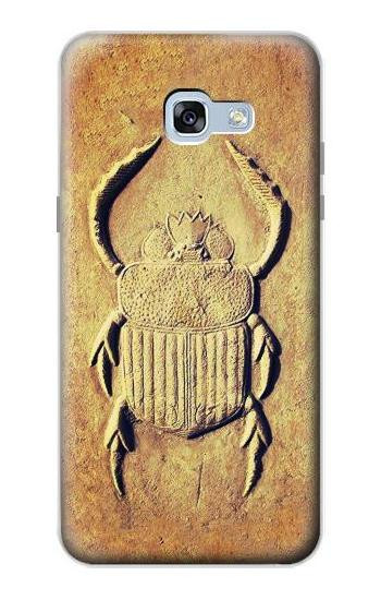 S2401 Egyptian Scarab Beetle Graphic Printed Etui Coque Housse pour Samsung Galaxy A5 (2017)