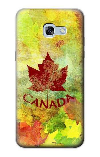 S2523 Canada Autumn Maple Leaf Etui Coque Housse pour Samsung Galaxy A5 (2017)