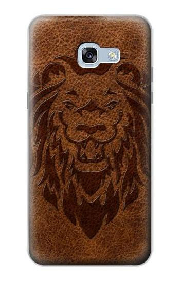 S2529 Leo Zodiac Tattoo Brown Graphic Print Etui Coque Housse pour Samsung Galaxy A5 (2017)