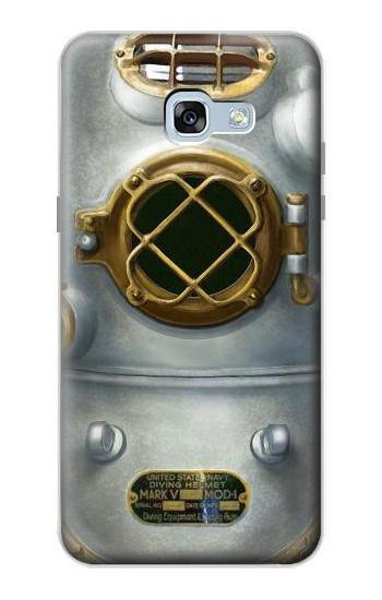 S2646 Vintage Deep Sea Diver Helmet Etui Coque Housse pour Samsung Galaxy A5 (2017)